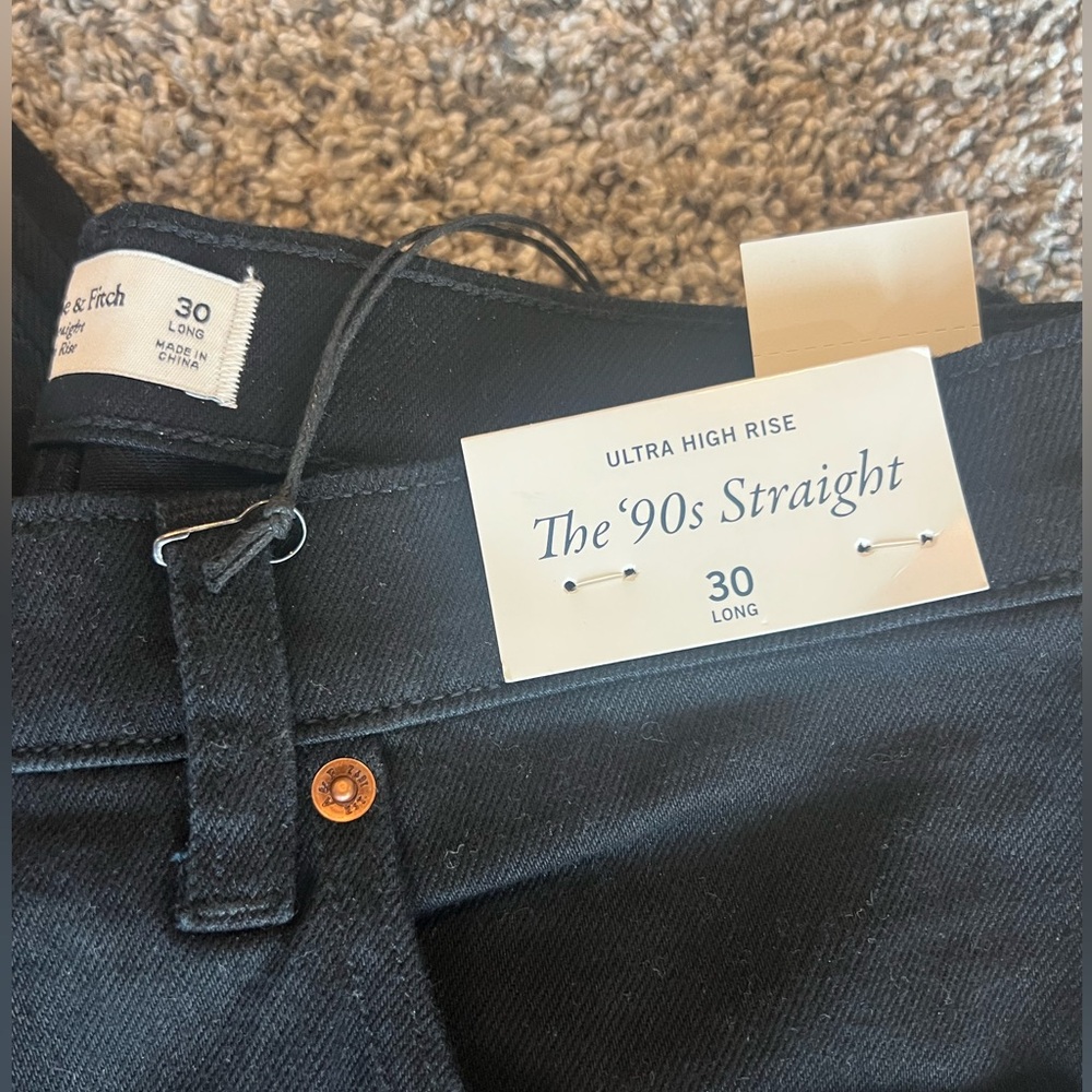 Abercrombie ultra high rise 90s straight